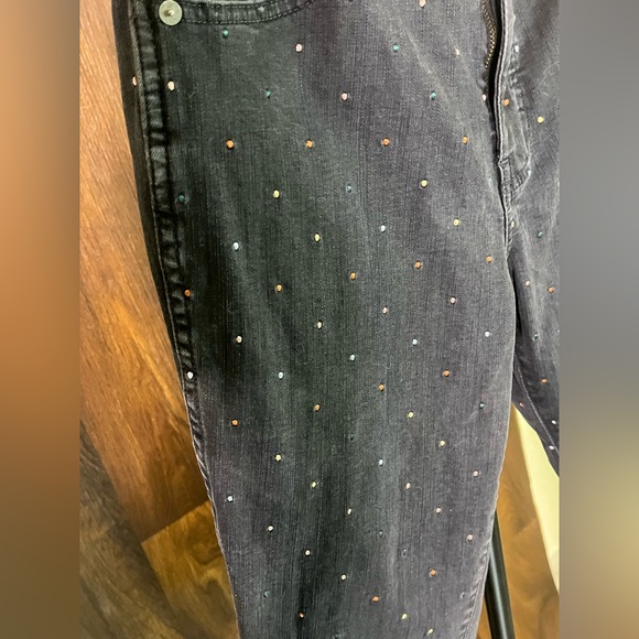 Madewell Black Metallic Polka Dot Skinny Jeans - Picture 10 of 10